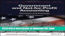 Download  Government and Not-for-Profit Accounting, Binder Ready Version: Concepts and Practices