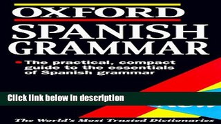 Books Spanish Grammar Free Online