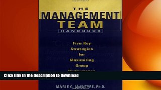 FAVORIT BOOK The Management Team Handbook: Five Key Strategies for Maximizing Group Performance