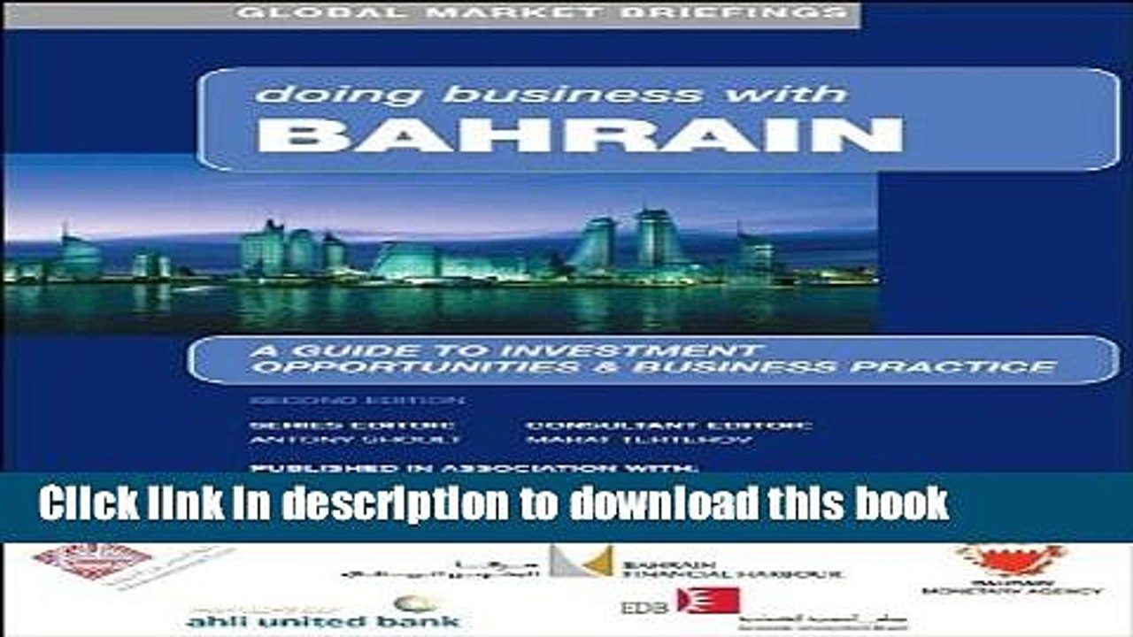 PDF  Doing Business with Bahrain (Global Market Briefings Series)  Free Books