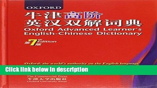 Ebook Oxford Advanced Learner s English-chinese Dictionary (Chinese Edition) Full Online
