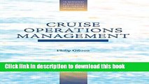 Books Cruise Operations Management (The Management of Hospitality and Tourism Enterprises) Free
