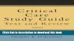 Download Critical Care Study Guide: Text and Review Ebook Online