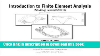 Ebook Introduction to Finite Element Analysis Using I-DEAS 9 Free Download
