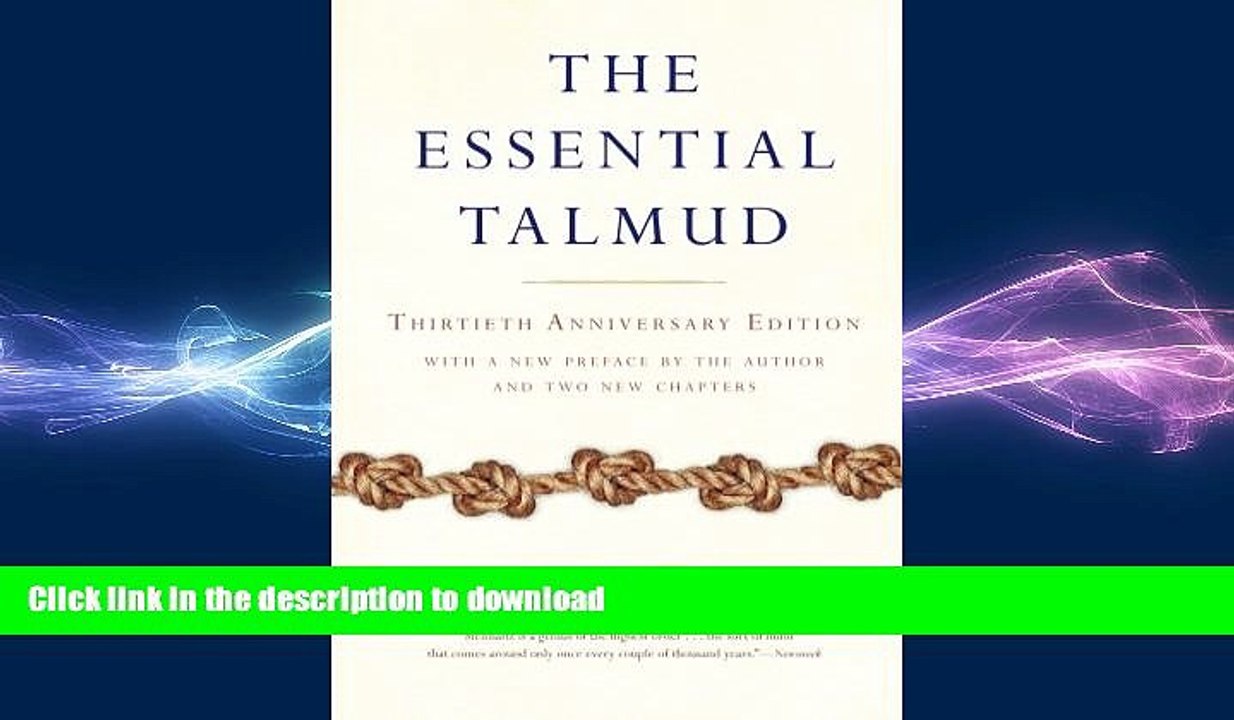 FREE DOWNLOAD  The Essential Talmud  DOWNLOAD ONLINE