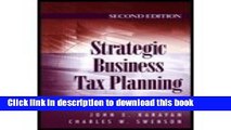 Download  Strategic Corporate Tax Planning (2nd, 07) by Karayan, John E - Swenson, Charles W