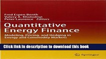 Ebook Quantitative Energy Finance: Modeling, Pricing, and Hedging in Energy and Commodity Markets