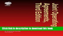 Books Joint Operating Agreements: A Practical Guide Full Online