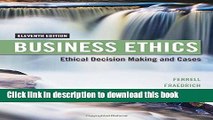 Books Business Ethics: Ethical Decision Making   Cases Full Online KOMP