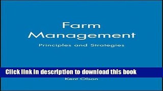 Ebook Farm Management: Principles and Strategies Full Online