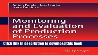 Ebook Monitoring and Evaluation of Production Processes: An Analysis of the Automotive Industry