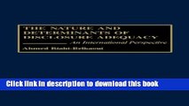 PDF  The Nature and Determinants of Disclosure Adequacy: An International Perspective  Free Books