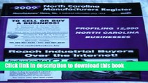 Books 2009 North Carolina Manufacturers Register Full Online