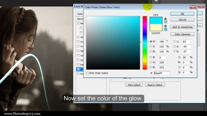 Photoshop - Abstract Lighting [ Glowing Lines ]