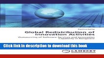 Ebook Global Redistribution of Innovation Activities: Outsourcing of Software Services and
