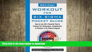 EBOOK ONLINE Rath   Strong s GE WorkOut for Six Sigma Pocket Guide FREE BOOK ONLINE