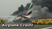 FULL VIDEO: Emirates Flight Crash Lands At Dubai International Airport