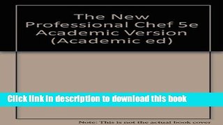 Ebook New Professional Chef Full Online