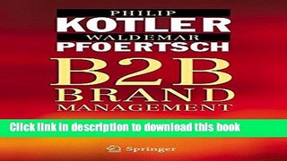 Ebook B2B Brand Management Free Download