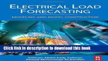 Books Electrical Load Forecasting: Modeling and Model Construction Full Download