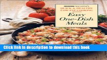 Books Easy One-Dish Meals: Prevention Magazine s Quick   Healthy Low-Fat Cooking Free Online