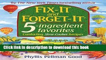 Ebook Fix-It and Forget-It 5-ingredient favorites: Comforting Slow-Cooker Recipes Full Online