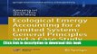 Ebook Ecological Emergy Accounting for a Limited System: General Principles and a Case Study of