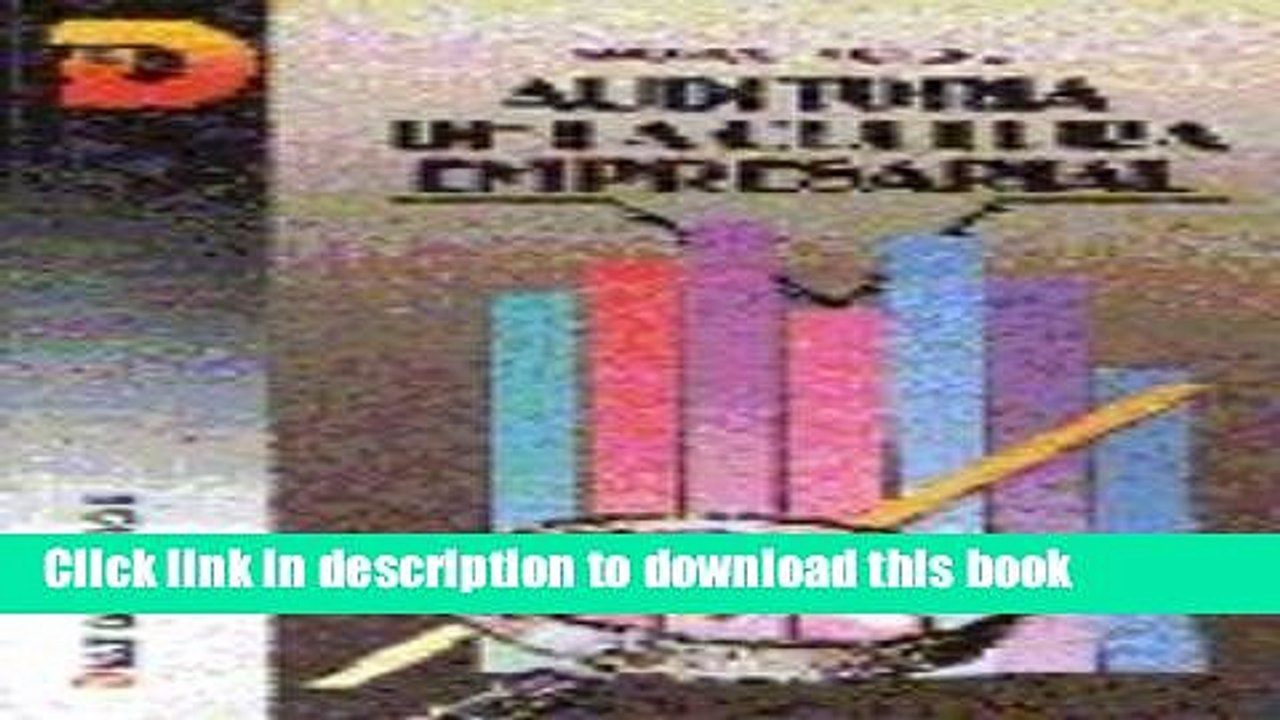 PDF  Auditoria de La Cultura Empresarial (Spanish Edition)  Online