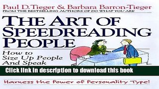 Books The Art of Speedreading People: Harness the Power of Personality Type and Create What You