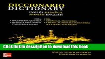 Books Dictionary English-Spanish/Spanish-English: For Chemical Engineers, Chemical Process