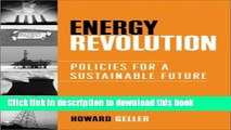 Books Energy Revolution: Policies for a Sustainable Future Free Online