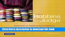 Books Essentials of Organizational Behavior (11th Edition) Full Online