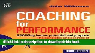 Ebook Coaching for Performance: GROWing Human Potential and Purpose - The Principles and Practice
