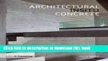 Books Architectural Insitu Concrete Free Online