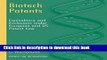 Books Biotech Patents:Equivalency and Exclusions under European and U. S. Patent Law Full Online