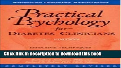 PDF  Practical Psychology for Diabetes Clinicians  Online KOMP B