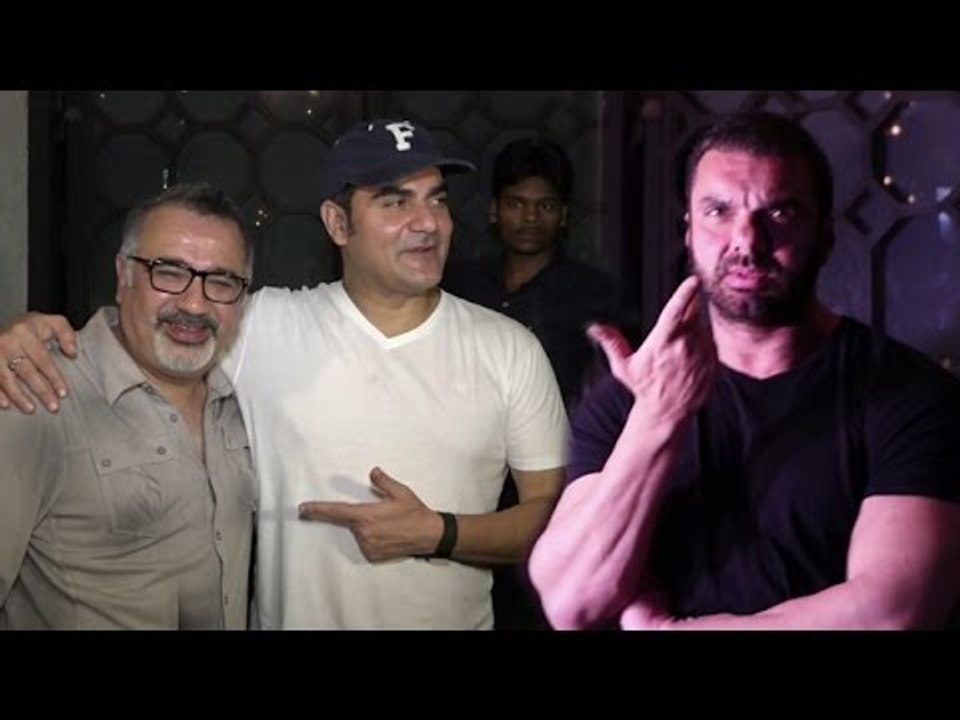 Salman Khan's Brothers Sohail & Arbaz Khan Spotted Outside Restaurant