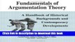 Books Fundamentals of Argumentation Theory: A Handbook of Historical Backgrounds and Contemporary