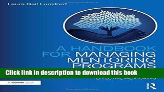 Ebook A Handbook for Managing Mentoring Programs: Starting, Supporting and Sustaining Full Online