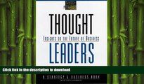 FAVORIT BOOK Thought Leaders: Insights on the Future of Business (J-B BAH Strategy   Business