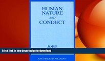 FREE PDF  Human Nature and Conduct: An Introduction to Social Psychology (Great Books in