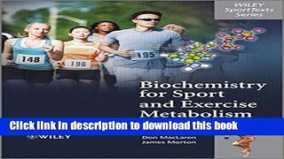 Ebook Biochemistry for Sport and Exercise Metabolism Free Online