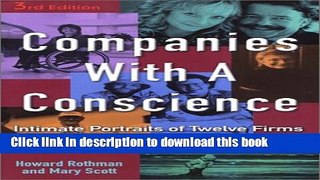 Ebook Companies with a Conscience: Intimate Portraits of Twelve Firms That Make a Difference Free
