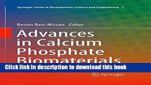 Read Advances in Calcium Phosphate Biomaterials (Springer Series in Biomaterials Science and