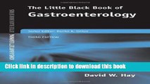 Books The Little Black Book of Gastroenterology (Jones and Bartlett s Little Black Book) Free Online