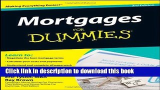 Ebook Mortgages For Dummies Full Online