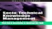 Books Socio-Technical Knowledge Management: Studies and Initiatives Free Online