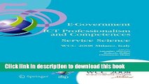 Ebook E-Government ICT Professionalism and Competences Service Science: IFIP 20th World Computer