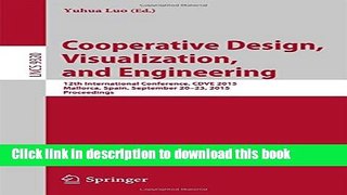 Books Cooperative Design, Visualization, and Engineering: 12th International Conference, CDVE