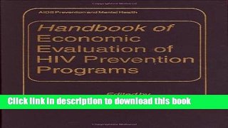 Books Handbook of Economic Evaluation of HIV Prevention Programs (Aids Prevention and Mental